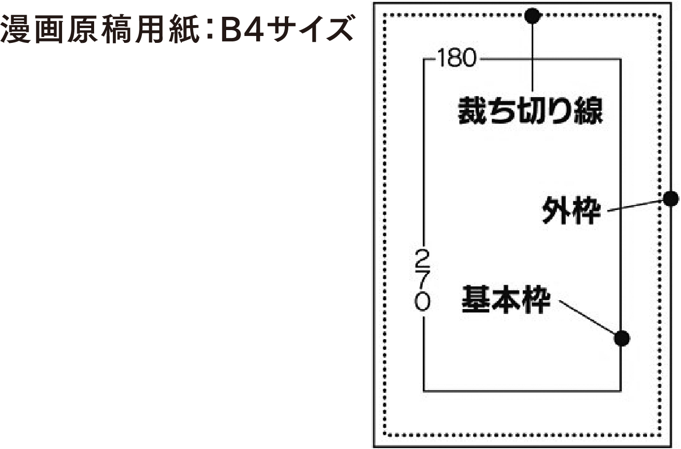 漫画原稿用紙 B4サイズ
